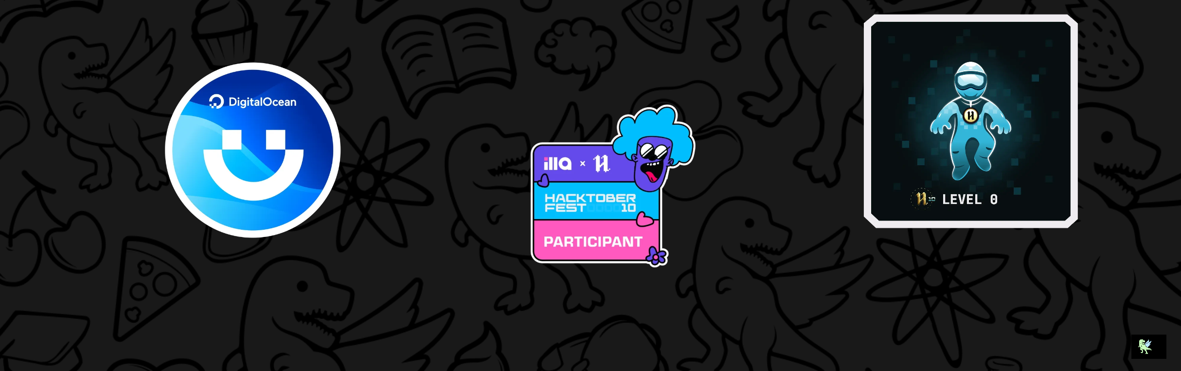 An image of @menukarisith's Holopin badges, which is a link to view their full Holopin profile