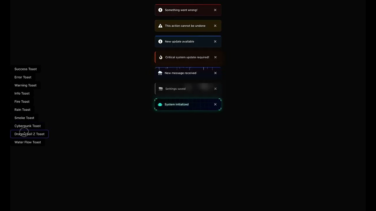 Toast Notification Demo