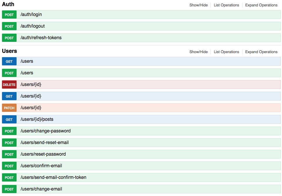 endpoints