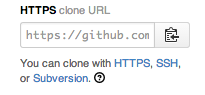 HTTPS clone URL