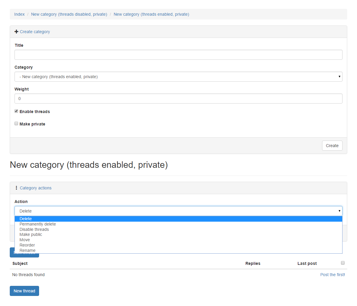 Category management example