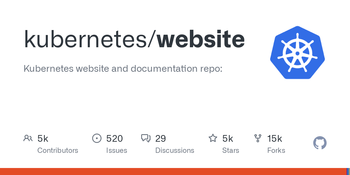 kubernetes / website