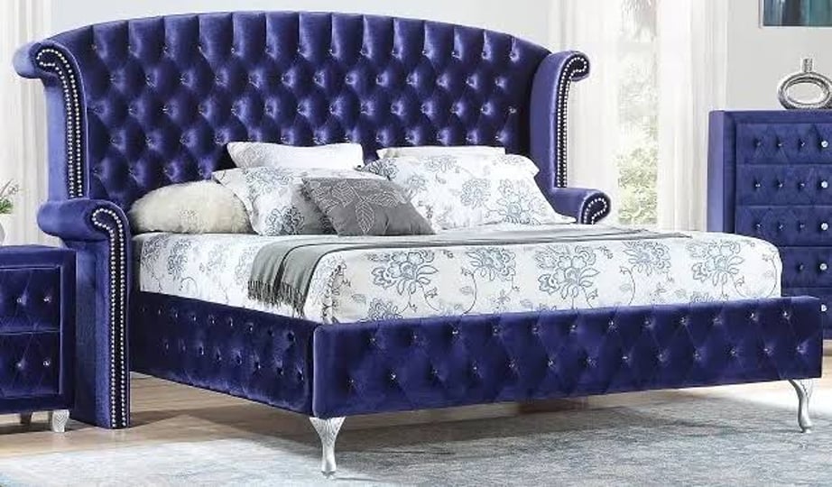 furniture-world-b353-king-velvet-platform-bed-in-blue-1