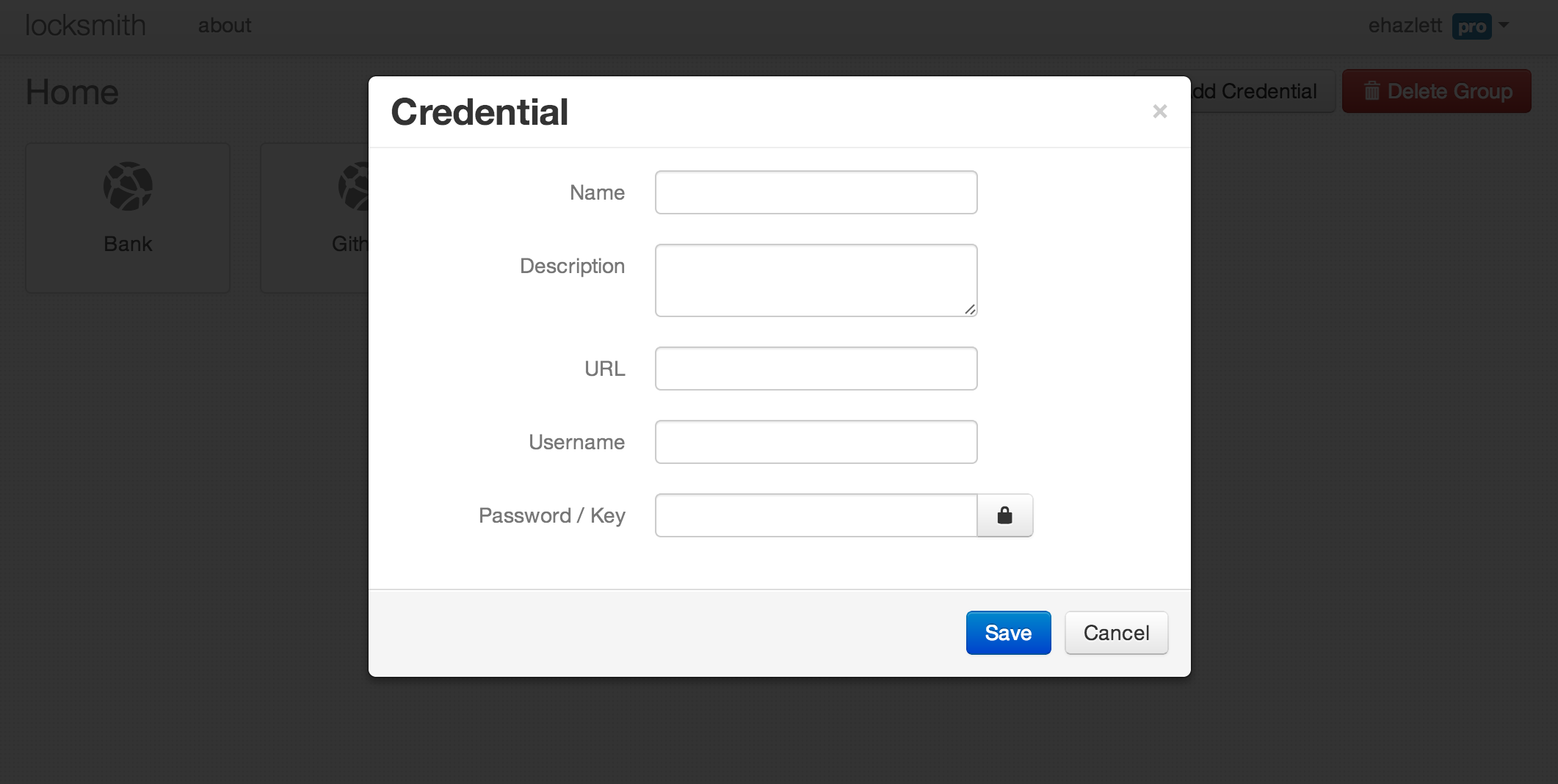 Add Credential