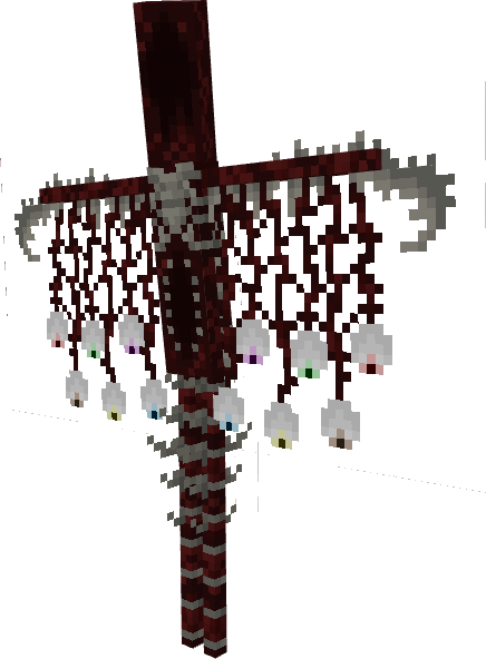 A flesh giant with hanging eyes under its arms and a hollow face