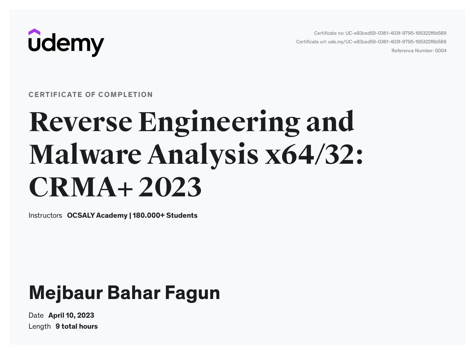 Reverse Engineering and Malware Analysis