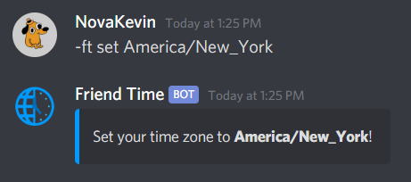 Setting your time zone