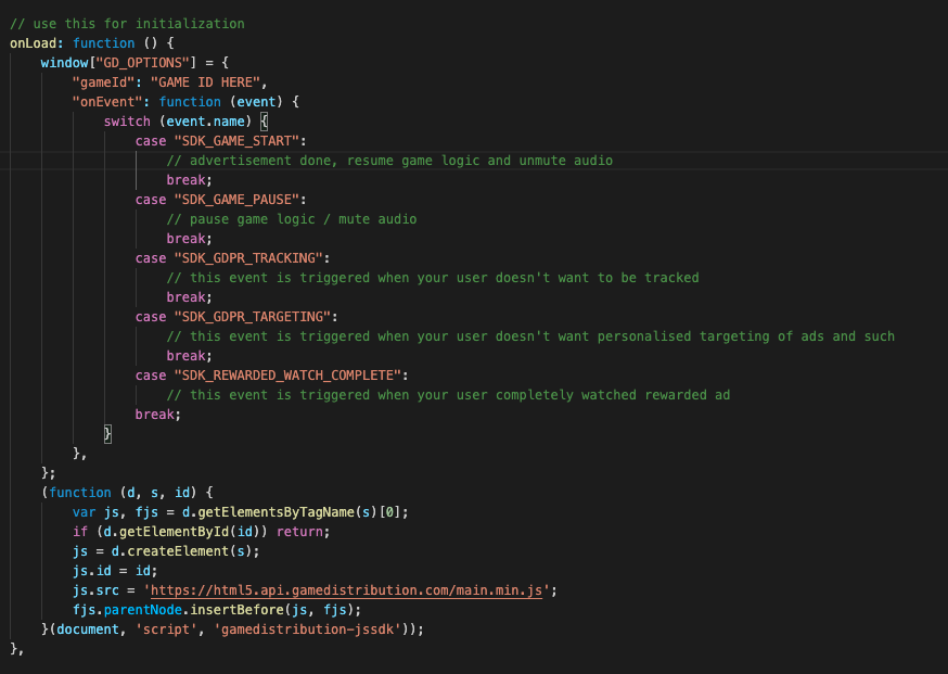 Adding game id script