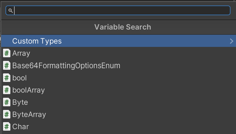 CustomVariableSelect