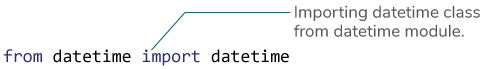 Import datetime module in Python