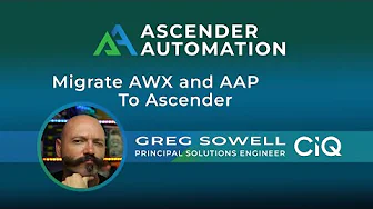 Migrate Red Hat AAP or AWX to Ascender with Automation