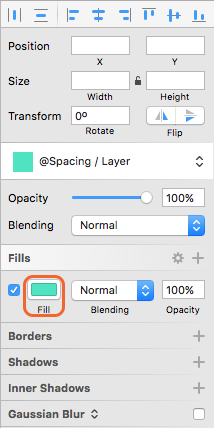 Fill property before change.