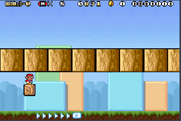 screenshot of wood column "floor"