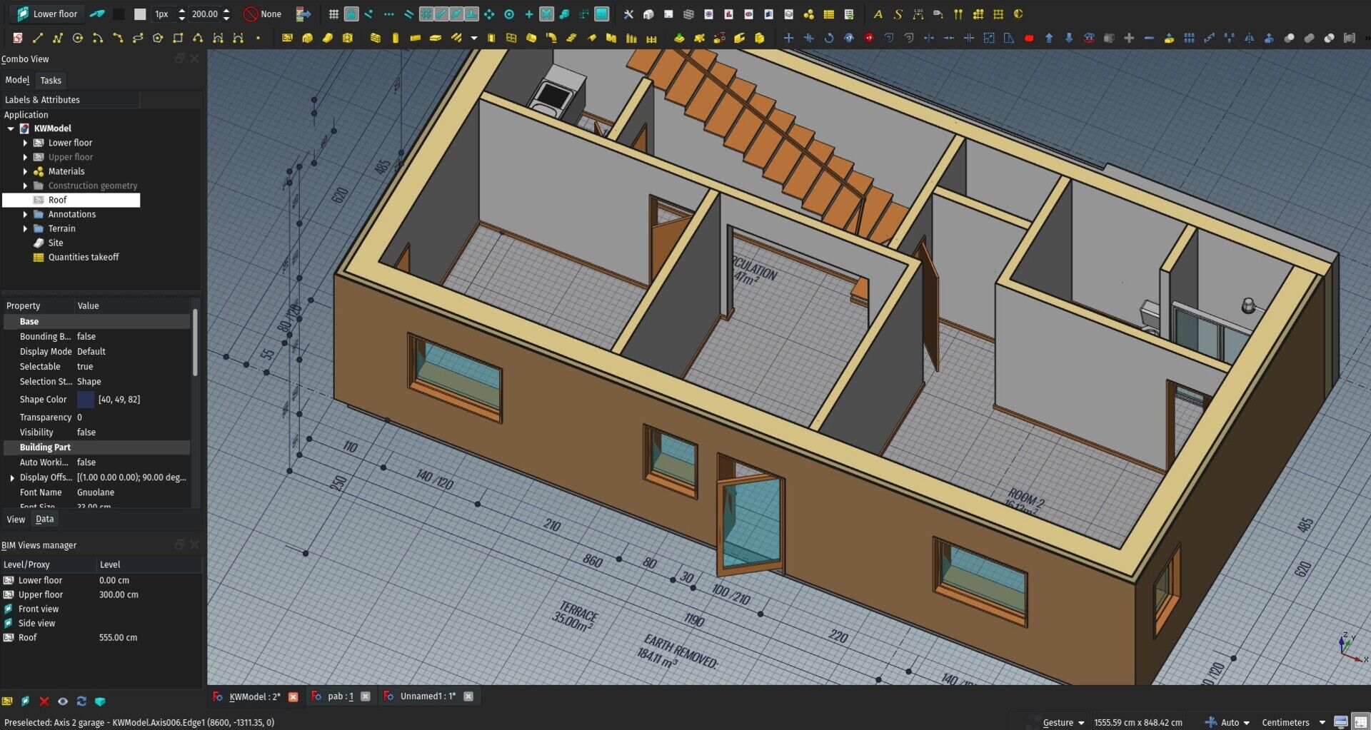 The BIM views dialog