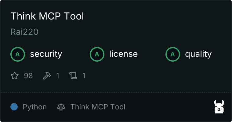 Think Tool MCP server