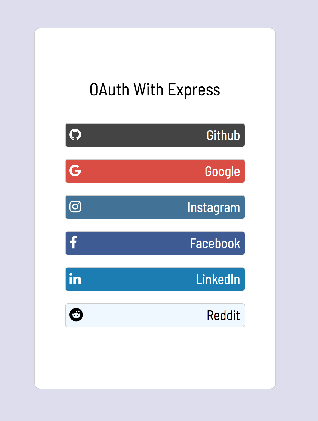Six Links To Various OAuth Services