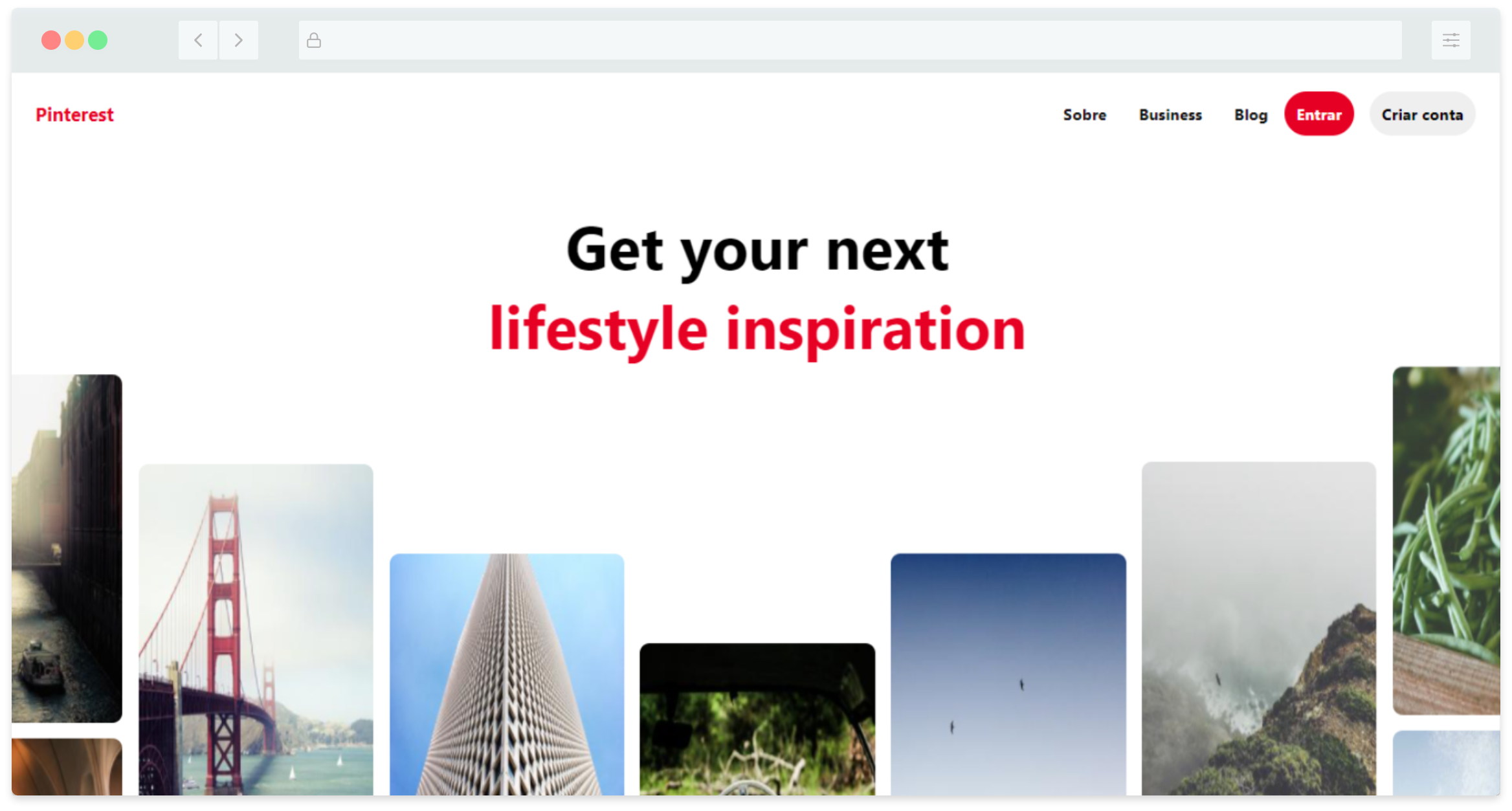 UI Clone: Pinterest