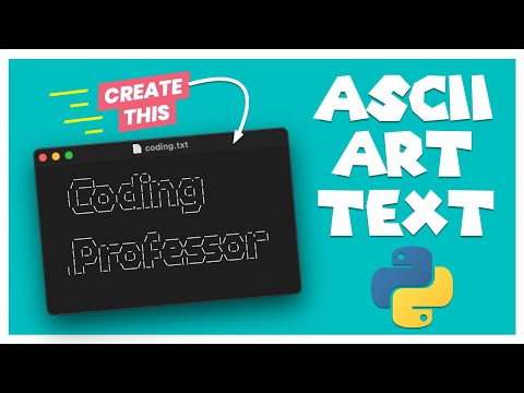 How to create ASCII art text in Python