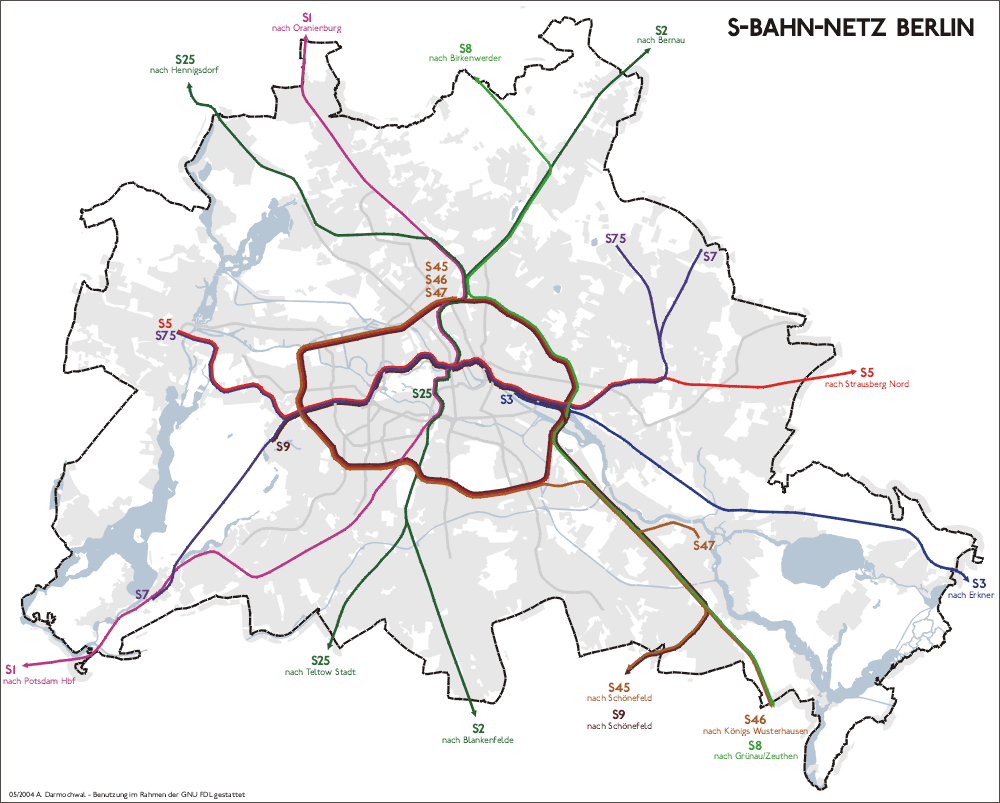 S-Bahn Map