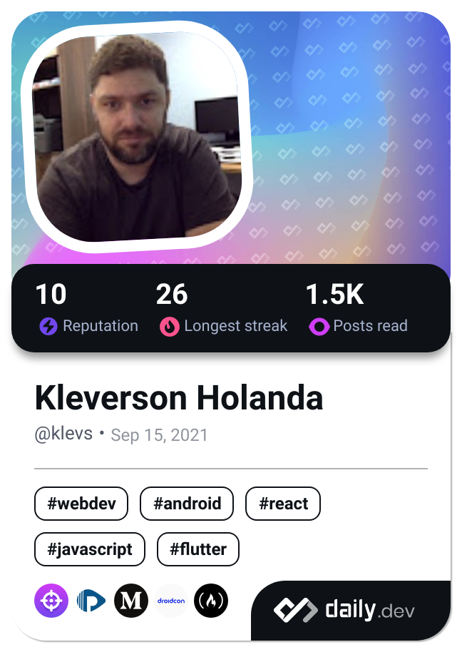 Kleverson Holanda's Dev Card