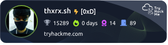 thxrx.sh TryHackMe Badge