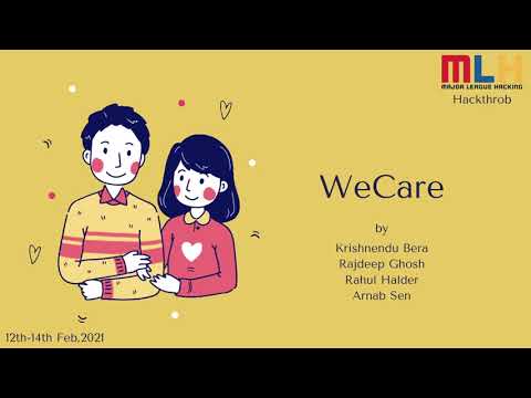 WeCare Demo - MLH Hackthrob 2021