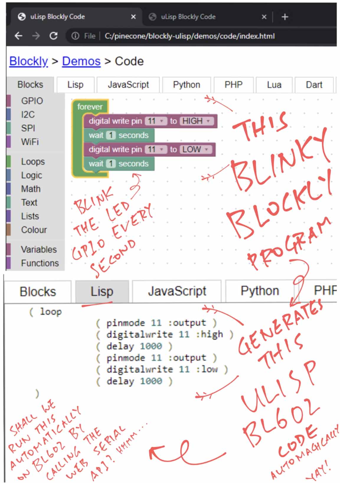 uLisp Code Generator