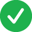 A checkmark in a circle to indicate correct usage.