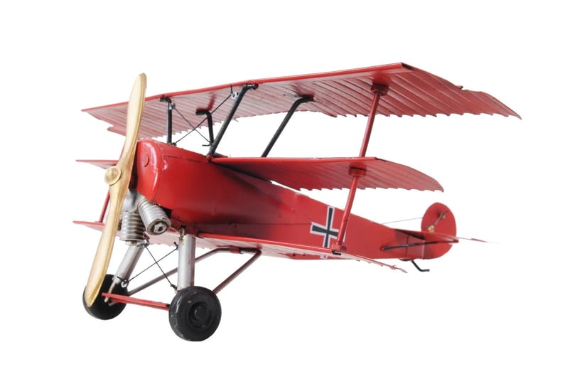 homeroots-c1916-red-baron-fokker-triplane-model-sculpture-1