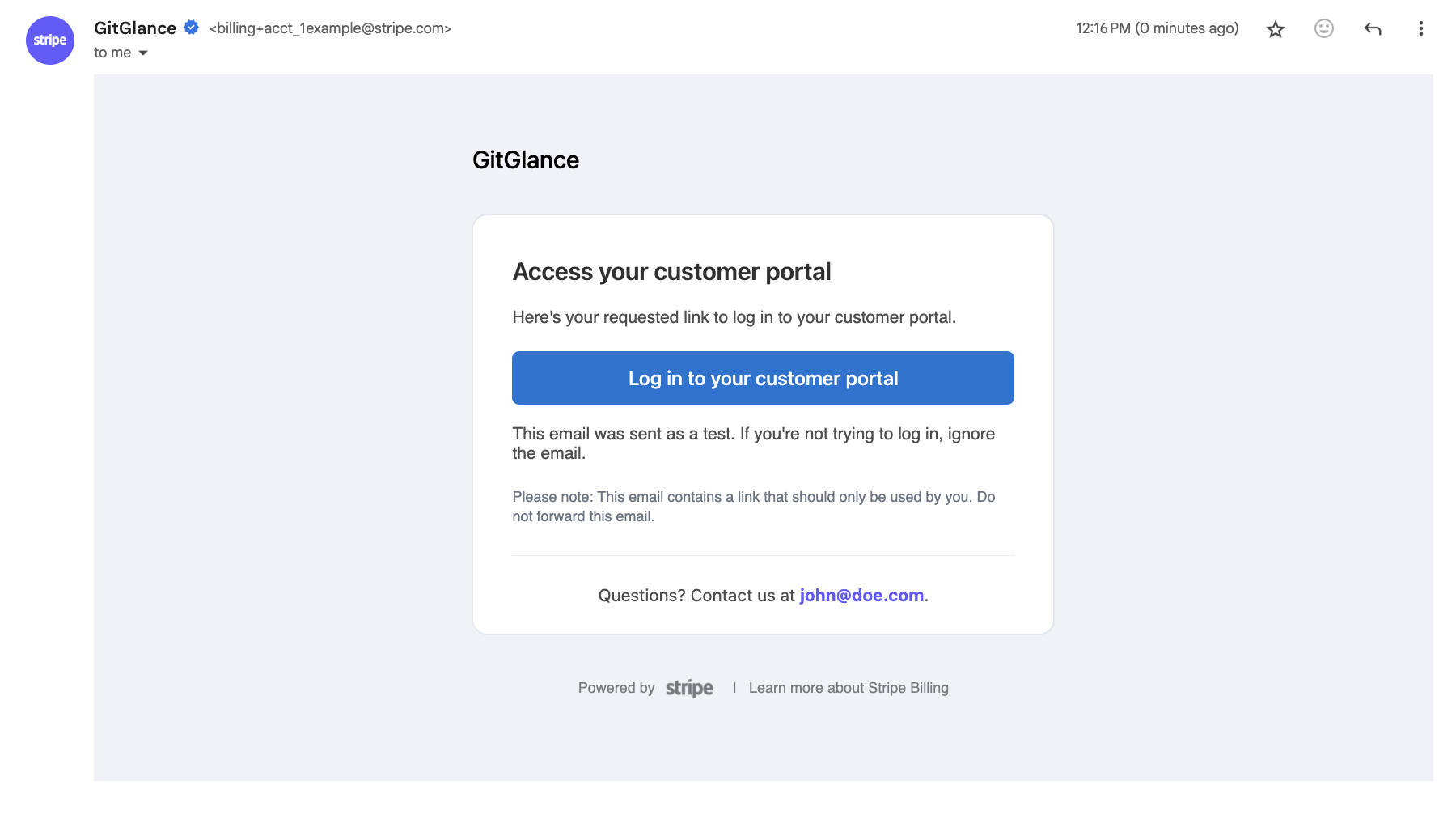 Billing Portal Flow