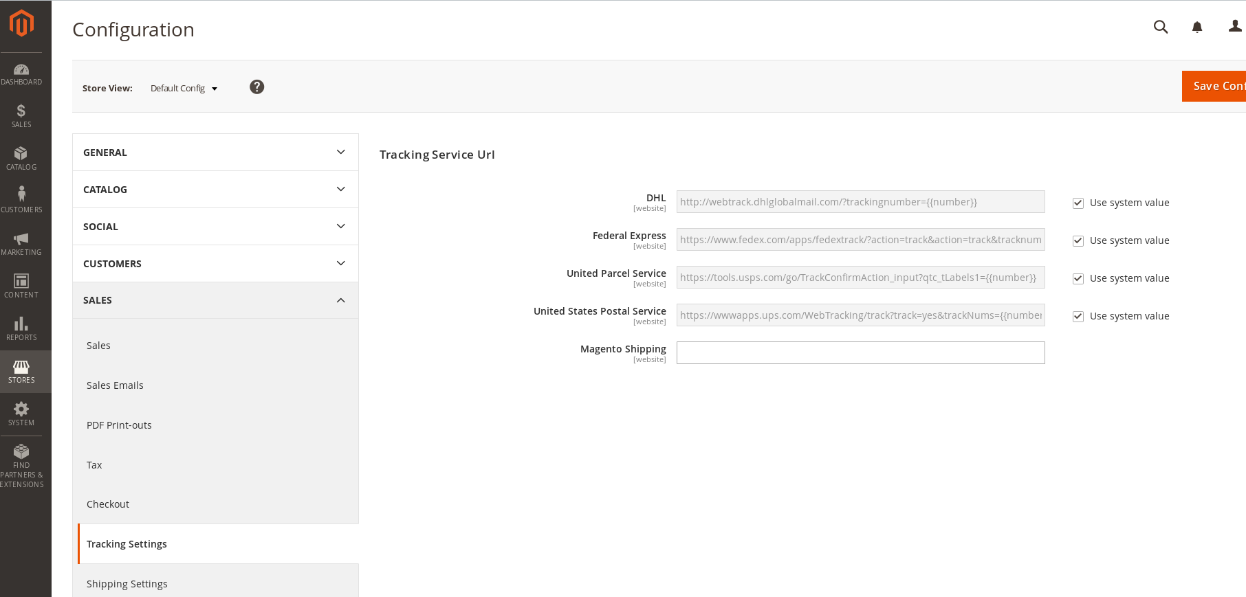 Magento2 Tracking Link