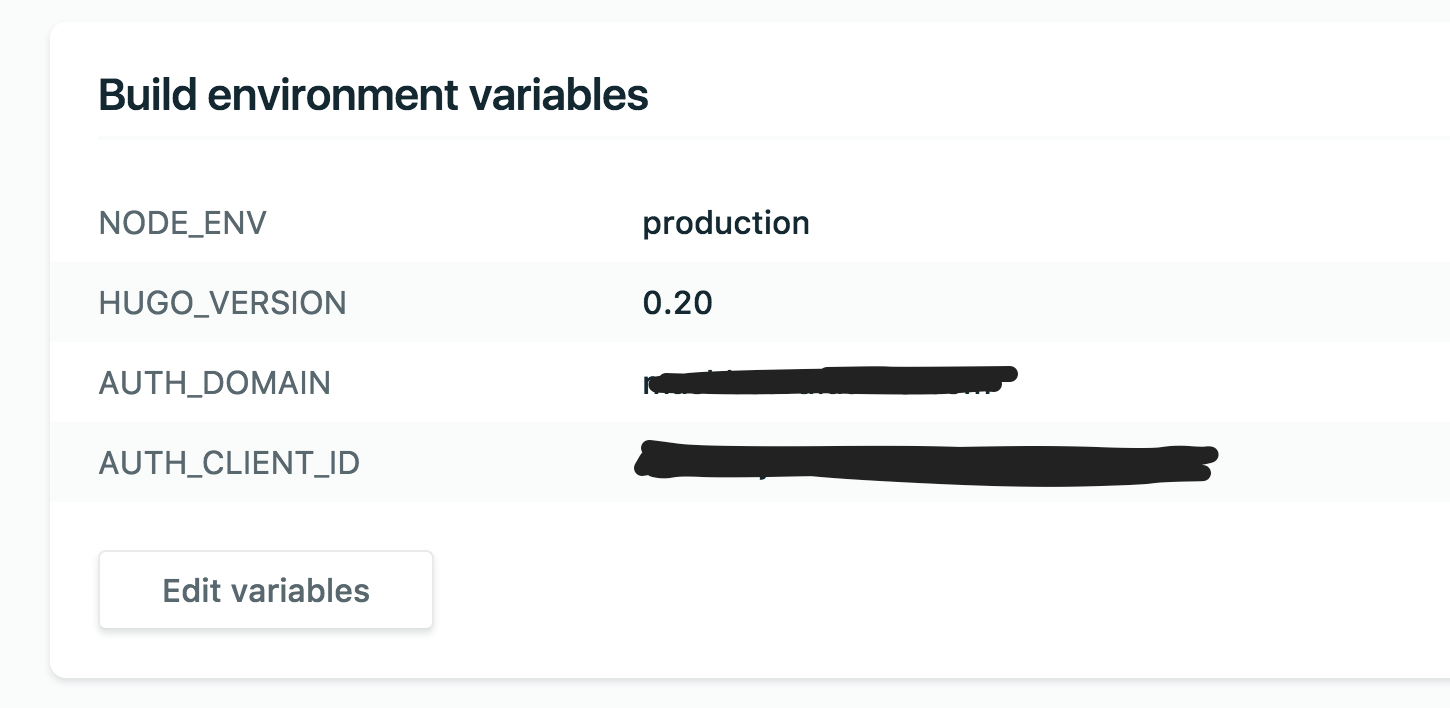 netlify environment variables