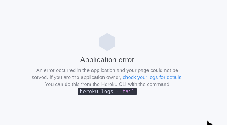 Heroku bug