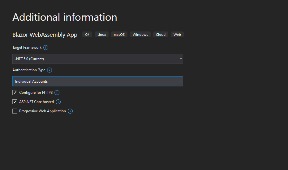 Blazor WebAssembly App with Individual Accounts and ASP.NET Core Hosted ...