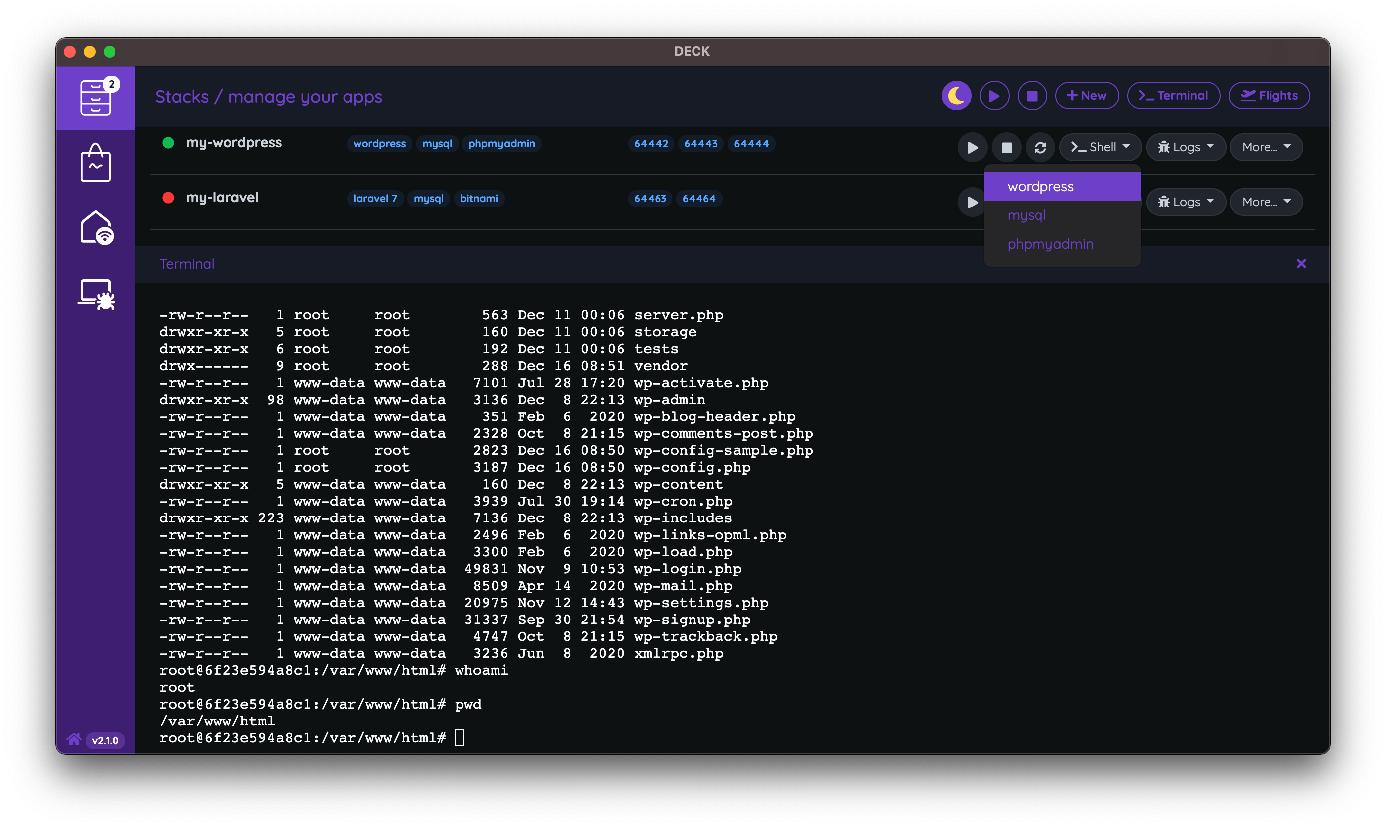 DECK Terminal