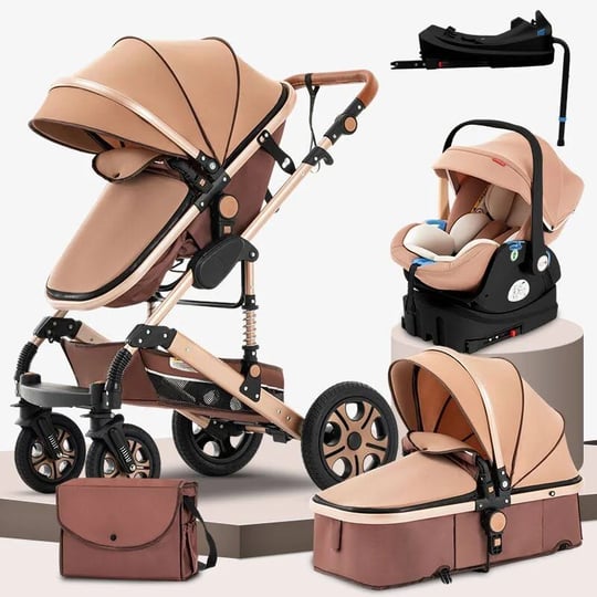 steanny-5-in-1-baby-stroller-travel-system-multifunction-pram-with-car-seat-and-base-1