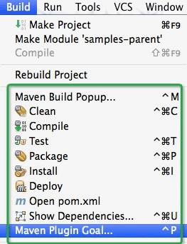 Build menu