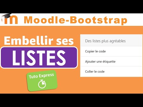 Moodle Design Listes