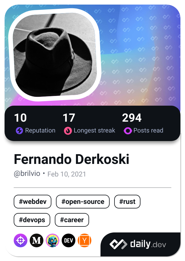 Fernando Derkoski's Dev Card