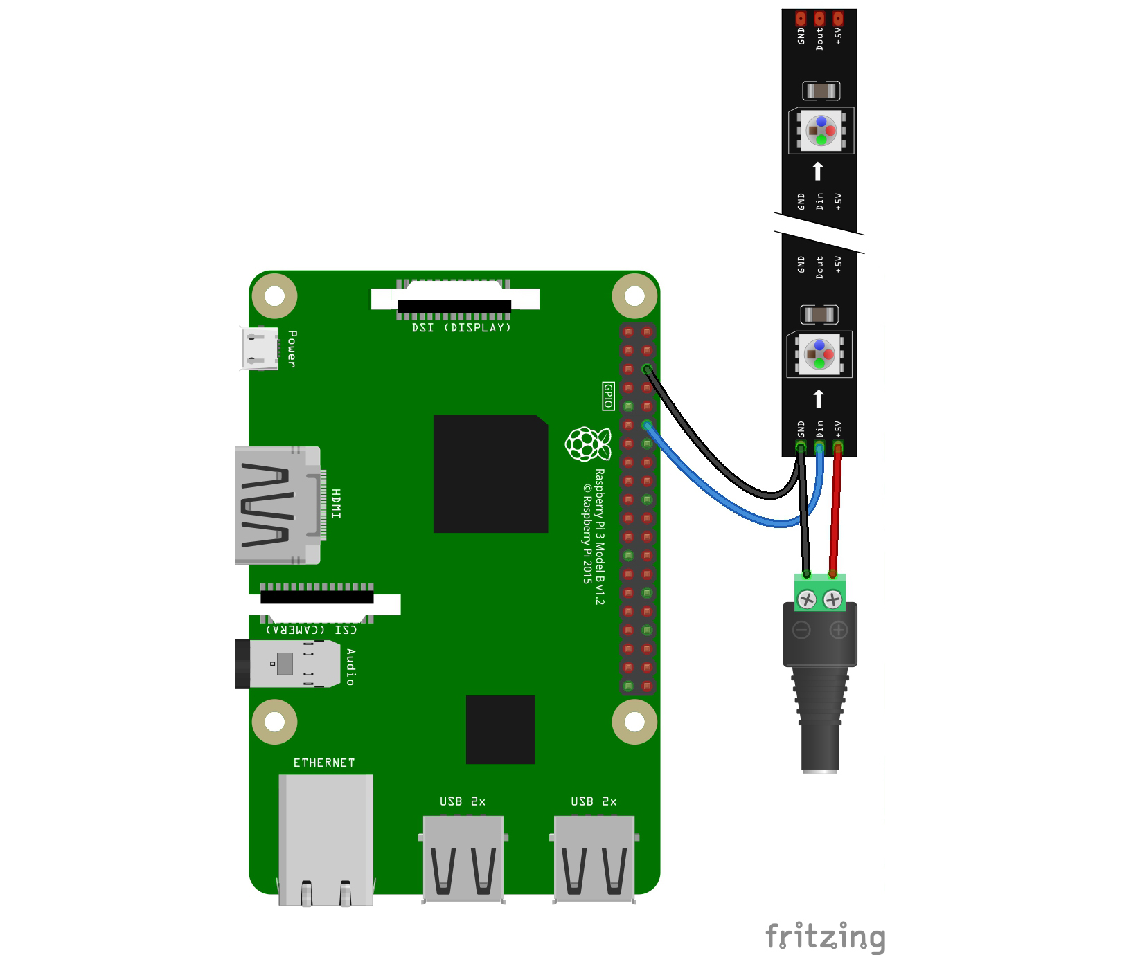 Pi pinout and wiring