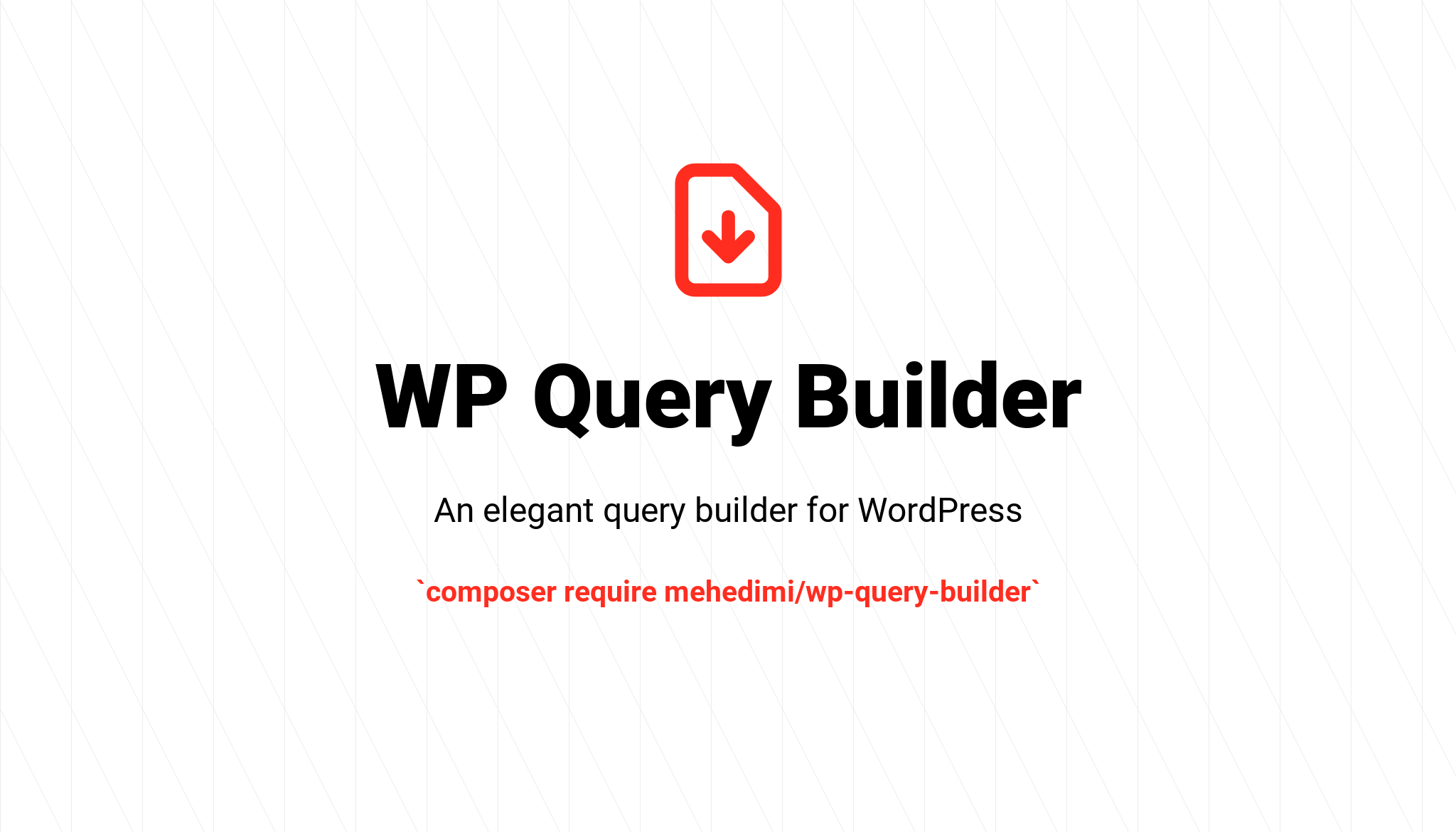 WP Query Builder