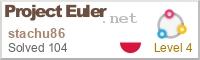 Project Euler account badge