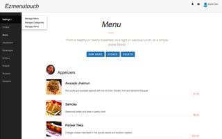 Supervisor Menu Management Image