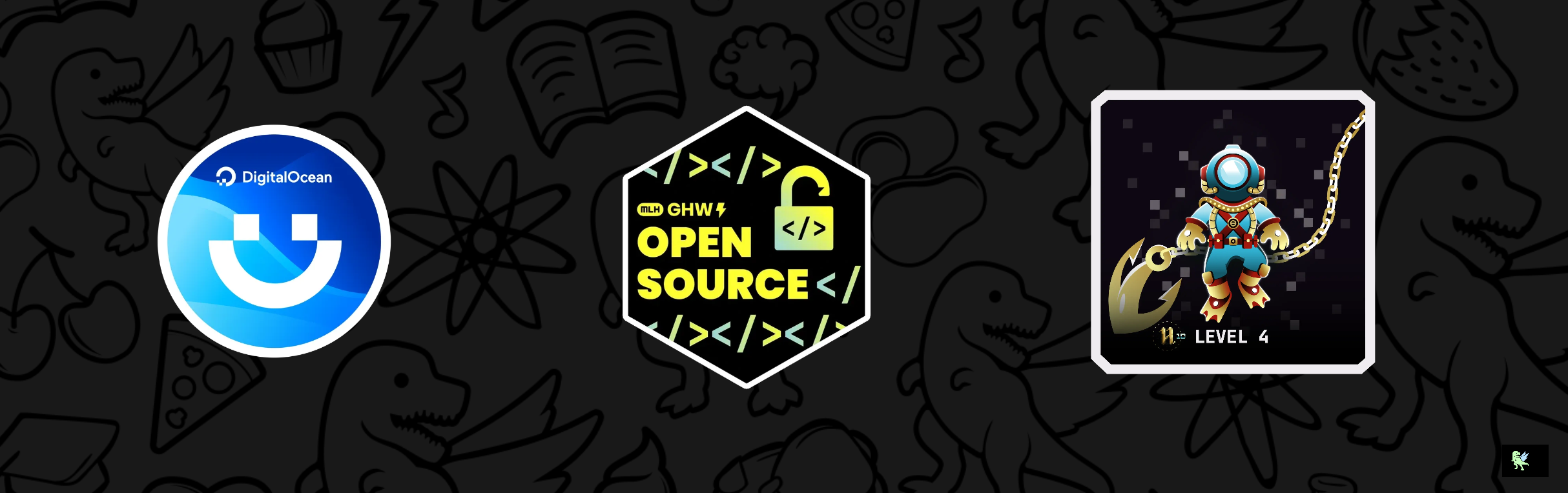 An image of @simplyreal's Holopin badges, which is a link to view their full Holopin profile