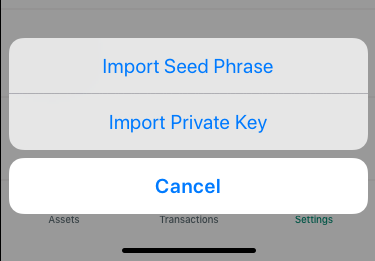 Enter options
