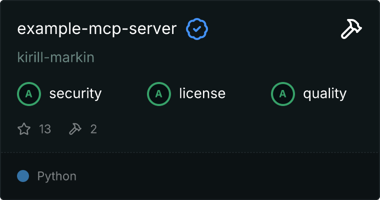 Server Template for Cursor IDE MCP server