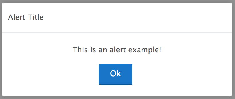 Alert Component Example