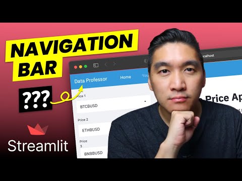 Is it Possible to Add a Navigation Bar to Streamlit Apps? | Streamlit #29
