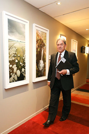 “造王者”新西兰优先党党魁温斯顿?彼得斯（Winston Peters）。(Hagen Hopkins/Getty Images)