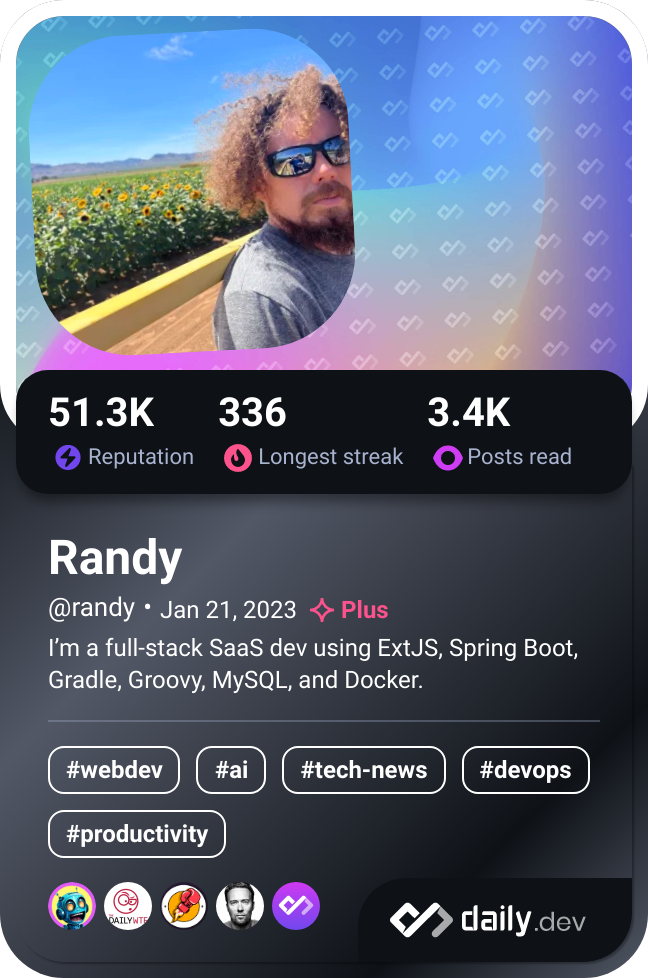 Randy's Dev Card